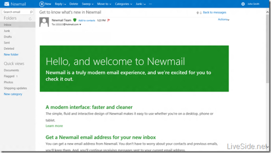 传微软Hotmail将更名为Newmail